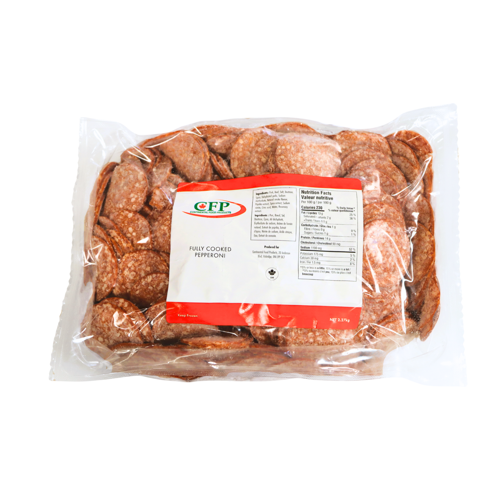 CFP DRY PEPPERONI 9.08kg