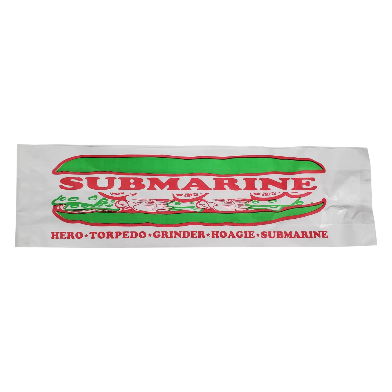 16' PRINT WHITE SUB BAG