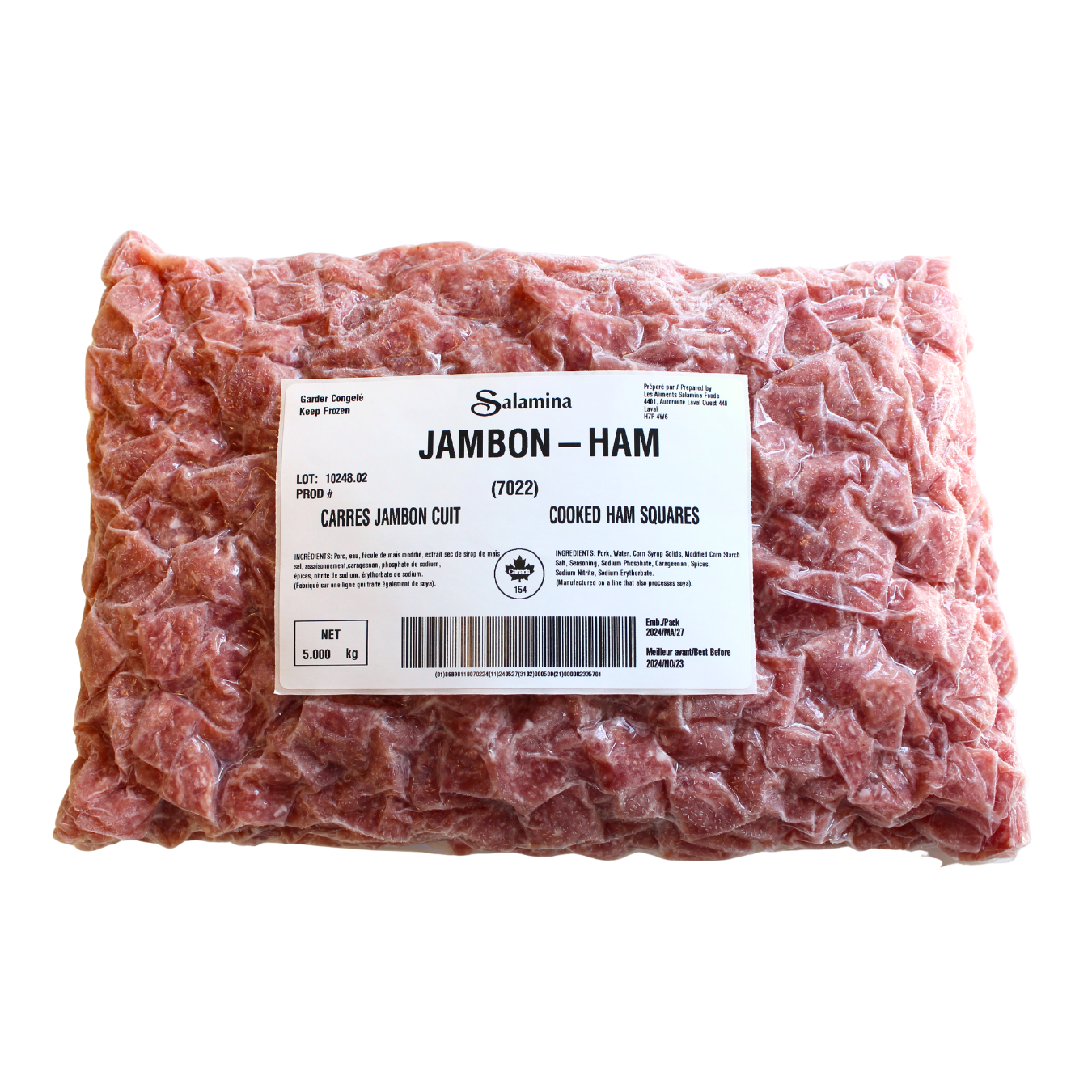 7022 COOKED HAM SQUARES